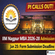 IIM Nagpur PI Calls For MBA 2026–28 Released; Shortlisted Candidates Must Submit Form by Jan 25